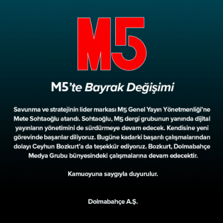 M5 Dergi’nin Genel Yayın Yönetmeni belli oldu - Resim : 2