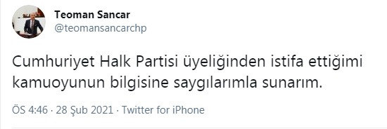 Denizli Milletvekili Teoman Sancar CHP'den istifa etti! - Resim : 3