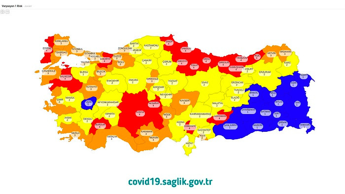 Fahrettin Koca Türkiye'nin risk haritasını açıkladı: İşte kademeli normalleşmeye geçen iller! - Resim : 4