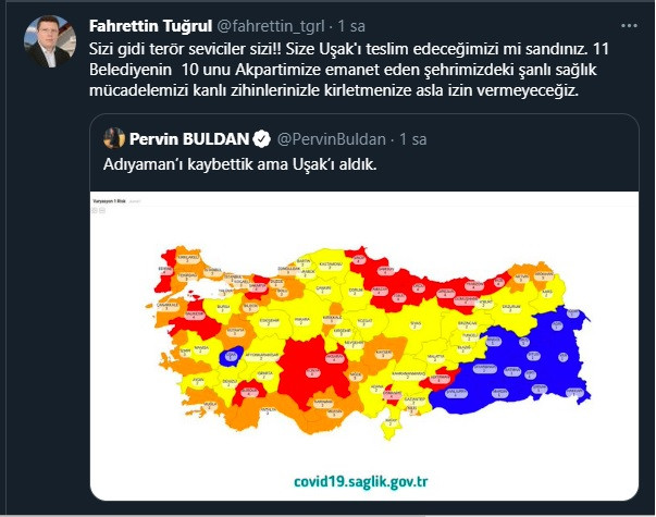 AKP Uşak İl Başkanı espriyi anlamadı, sosyal medyanın diline düştü - Resim : 1