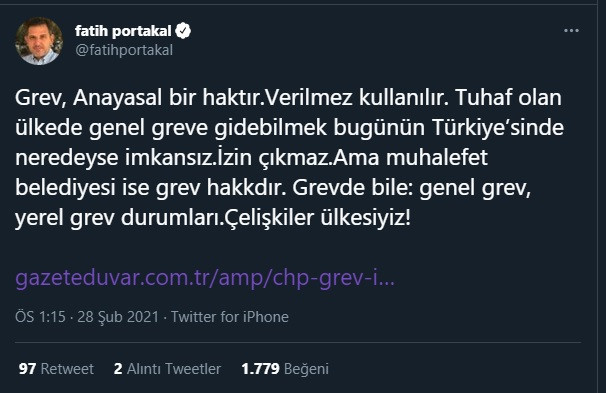 Fatih Portakal'dan CHP'li belediyelerle ilgili bomba paylaşım - Resim : 1