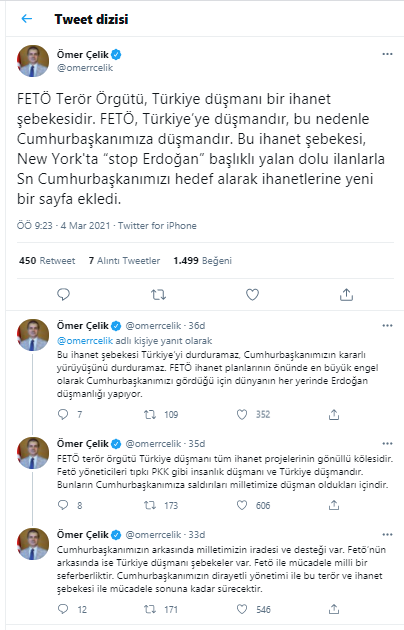 AKP Sözcüsü Ömer Çelik: FETÖ’nün arkasında Türkiye düşmanı şebekeler var - Resim : 1