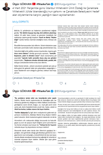 Çanakkale Belediye Başkanı Gökhan Ülgür'den Ümit Özdağ'a sert yanıt - Resim : 7