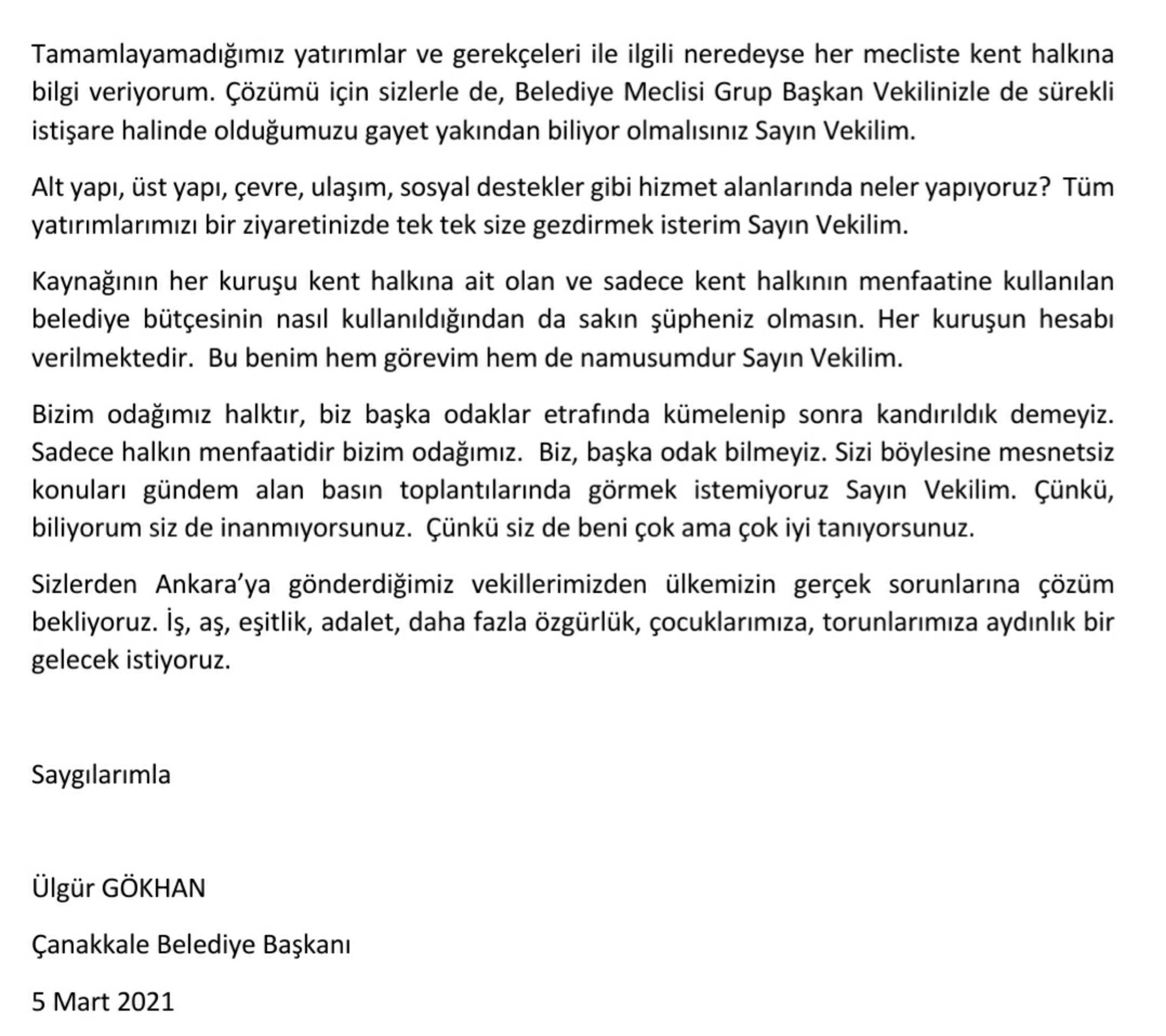 Çanakkale Belediye Başkanı Gökhan Ülgür'den Ümit Özdağ'a sert yanıt - Resim : 6