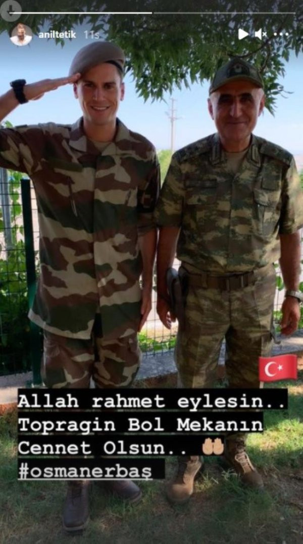 Ünlü oyuncudan duygusal mesaj: Şehit Osman Erbaş, komutanı çıktı! - Resim : 2