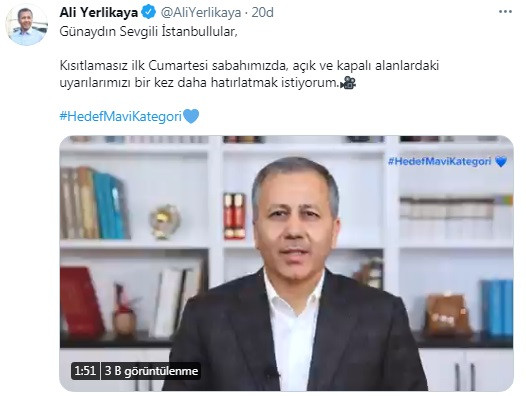 İstanbul Valisi Ali Yerlikaya'dan cumartesi uyarısı - Resim : 1