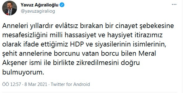 Yavuz Ağıralioğlu'ndan 'Akşener-Buldan' tweeti yorumu - Resim : 2