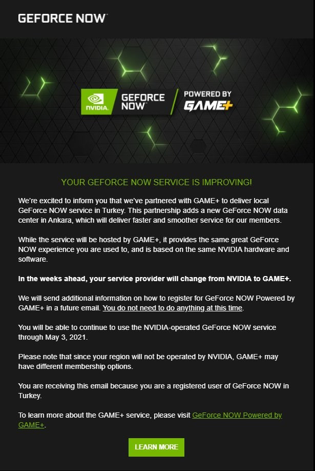 GeForce Now'dan mail geldi, Turkcell'e tepki yağdı - Resim : 1