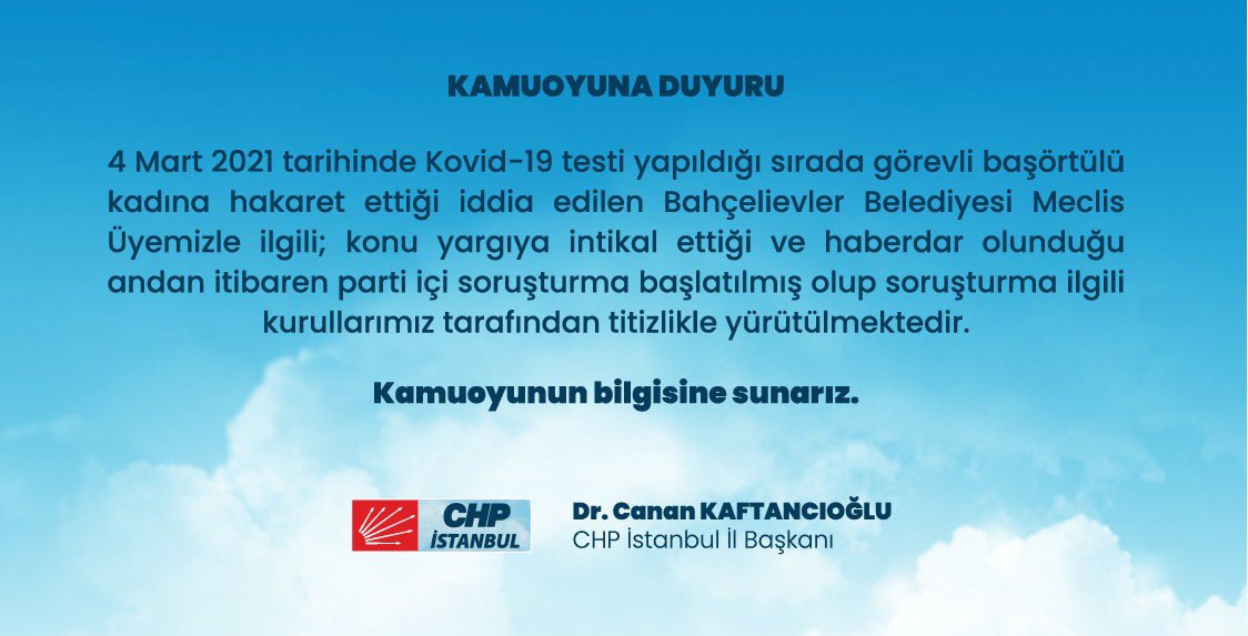 Canan Kaftancıoğlu duyurdu: Meclis üyesi hakkında soruşturma başlatıldı - Resim : 1