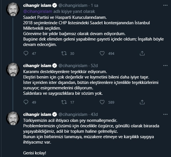 CHP'ye katılan Cihangir İslam'dan ilk açıklama - Resim : 2