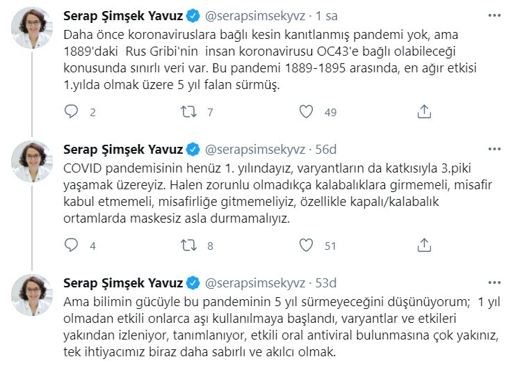 Bilim Kurulu üyesi Yavuz: Varyantların katkısıyla 3'üncü piki yaşamak üzereyiz - Resim : 1