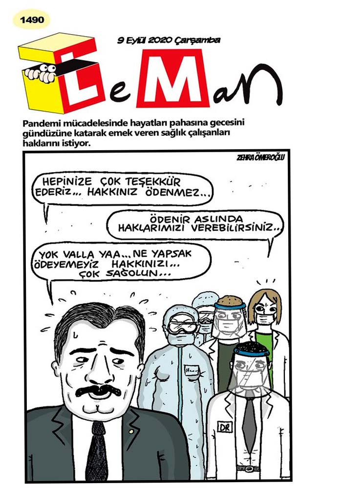 LeMan'dan Fahrettin Koca göndermeli karikatür - Resim : 1