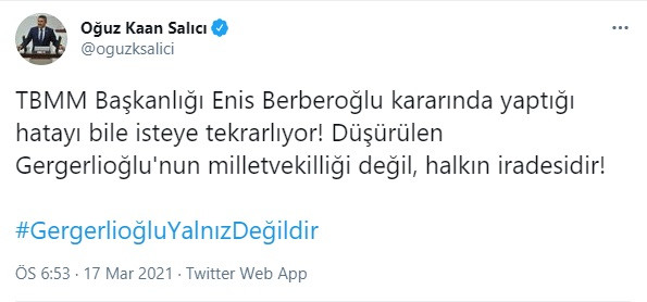 CHP'li Oğuz Kaan Salıcı: Düşürülen halkın iradesidir - Resim : 1