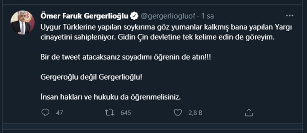 Gergerlioğlu'ndan Bahçeli'ye jet yanıt: Tweet atacaksanız önce soyadımı öğrenin - Resim : 2