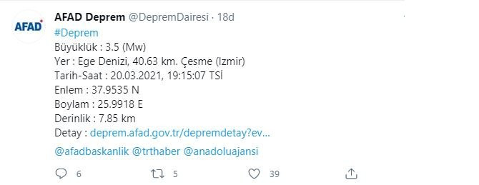 İzmir'de korkutan deprem! - Resim : 1