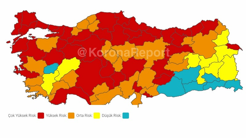 Türkiye kıpkırmızı: Fahrettin Koca'nın açıkladığı veriler sonrası güncel risk haritası ortaya çıktı! - Resim : 3