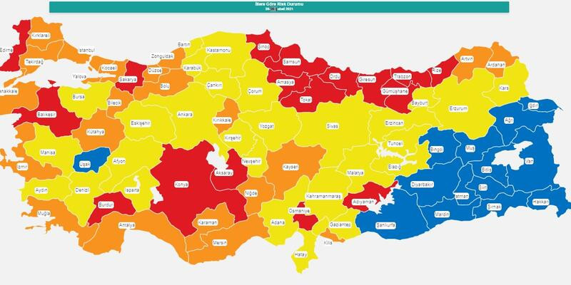 Türkiye kıpkırmızı: Fahrettin Koca'nın açıkladığı veriler sonrası güncel risk haritası ortaya çıktı! - Resim : 2