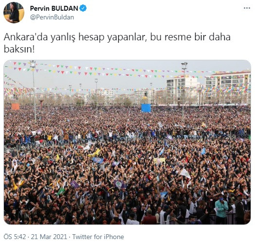 Pervin Buldan: Ankara'da yanlış hesap yapanlar, bu resme bir daha baksın! - Resim : 1