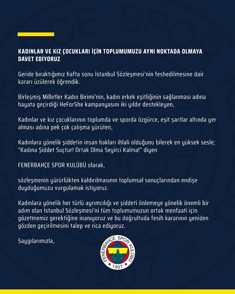 Fenerbahçe, tüm takım taraftarlarını etrafında kenetledi! - Resim : 1