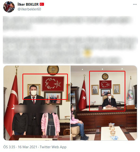 Skandal! AKP'li Belediye Başkanı Türk bayrağını değiştirdi! - Resim : 1