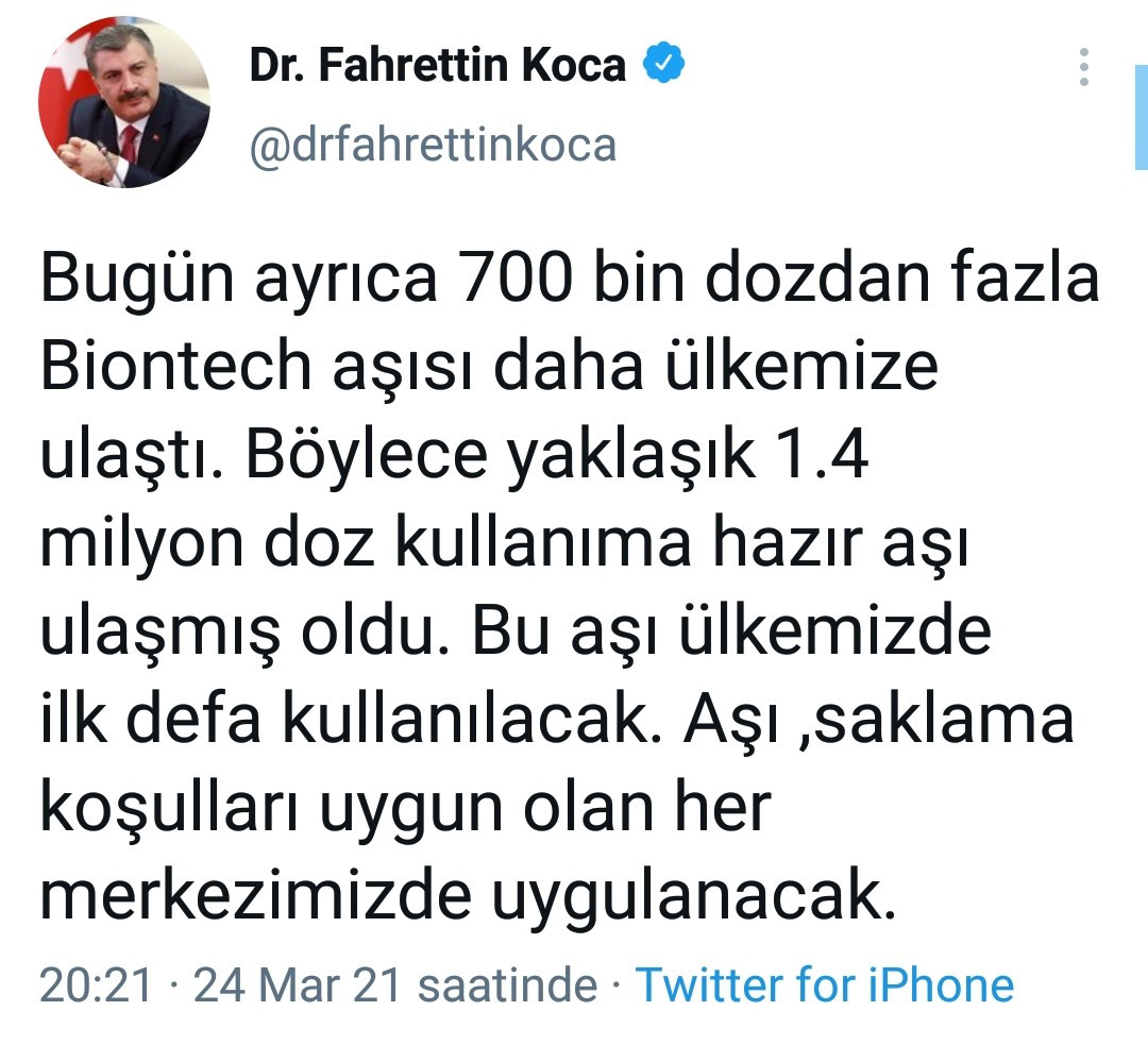 Fahrettin Koca'dan BioNTech aşısı açıklaması - Resim : 2
