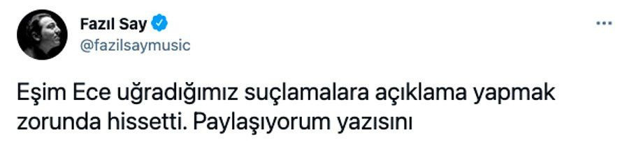 'Ayrı evlerde yaşıyoruz' diyen Fazıl Say-Ece Dağıstanlı çiftinden yeni açıklama - Resim : 2