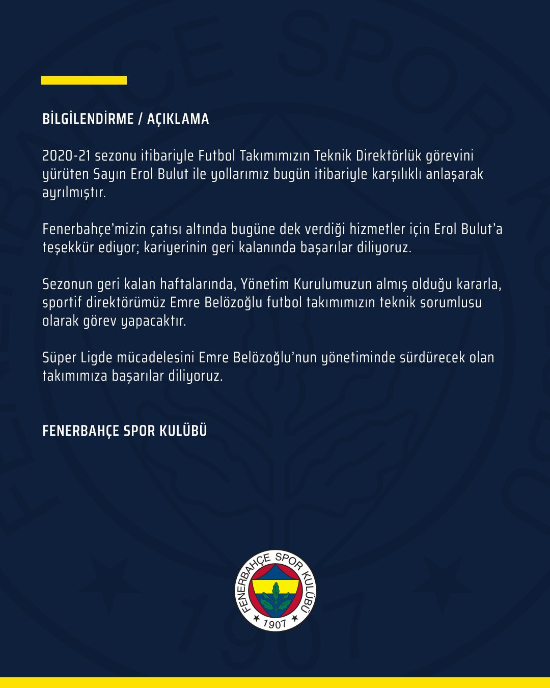 Ve Fenerbahçe'de Erol Bulut gönderildi - Resim : 3