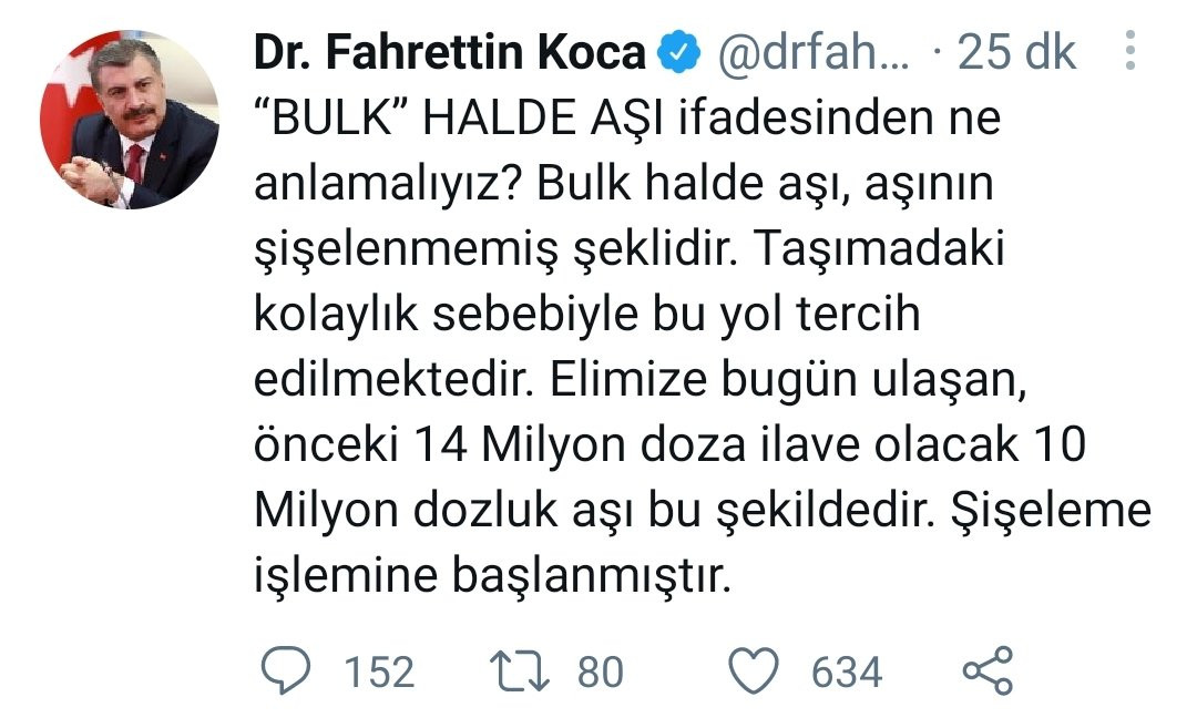 Fahrettin Koca önce paylaştı, sonra sildi - Resim : 1