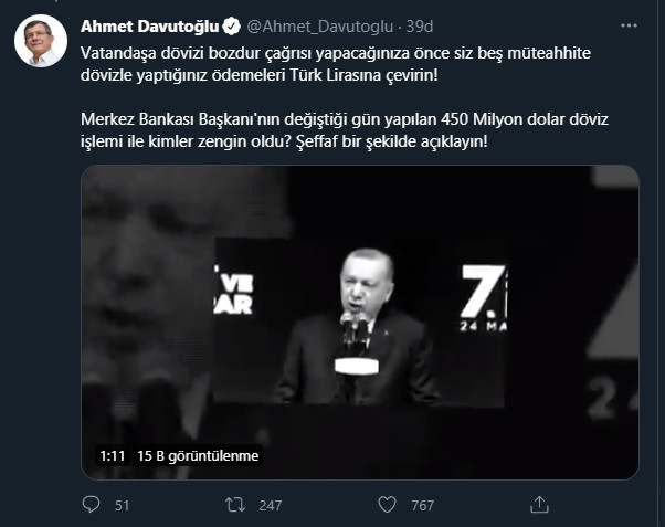 Video paylaşarak seslendi: Davutoğlu'ndan Erdoğan'a zor soru - Resim : 1