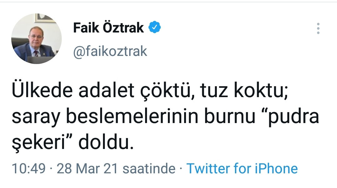 Faik Öztrak: Saray beslemelerinin burnu 'pudra şekeri' doldu - Resim : 1