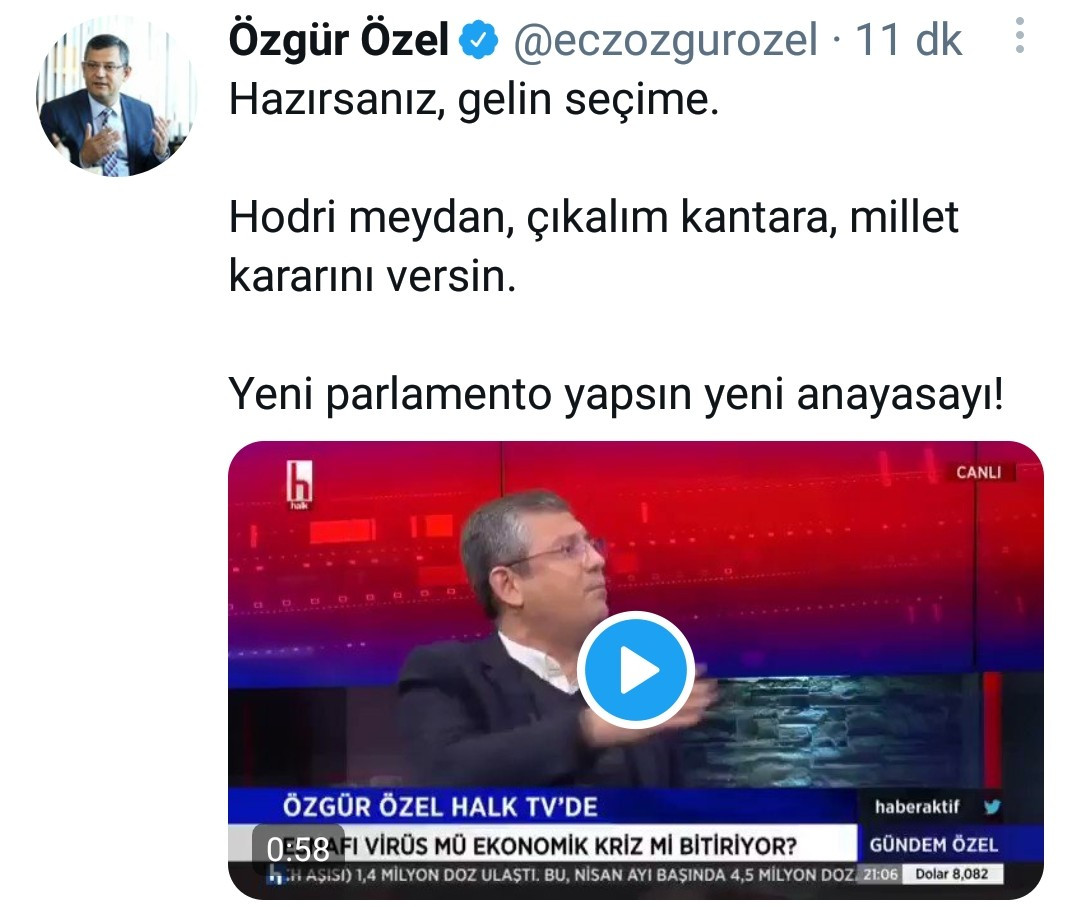 CHP'den erken seçim çağrısı: Hodri meydan - Resim : 1