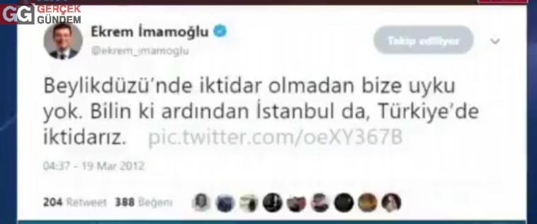 Ekrem İmamoğlu 9 yıl önce attığı çok konuşulan tweetini yorumladı: İdeallerim için yaşıyorum - Resim : 1