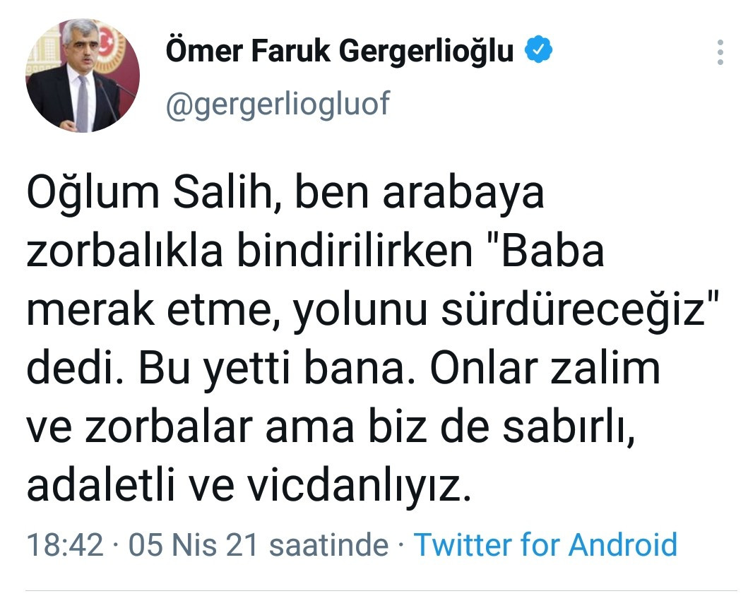 Tutuklanan Ömer Faruk Gergerlioğlu'ndan açıklama: 'Biz zindanda da olsak milletin vekiliyiz' - Resim : 3