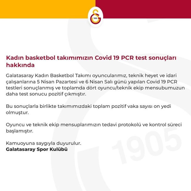 Galatasaray'da koronavirüs krizi: 4 kişi daha yakalandı - Resim : 1