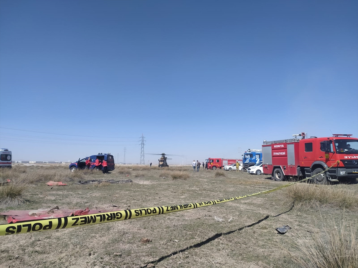 Konya'da askeri eğitim uçağı düştü: Pilot şehit oldu - Resim : 3