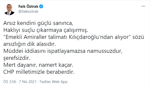CHP'den Erdoğan'a jet 'Kılıçdaroğlu - amiral' cevabı - Resim : 2