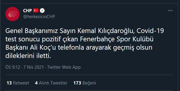 Kılıçdaroğlu'ndan Ali Koç'a 'geçmiş olsun' telefonu - Resim : 1