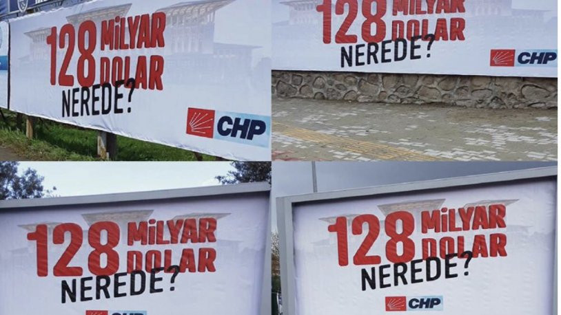 Valilik duyurdu: '128 milyon dolar nerede?' afişleri söküldü, Erdoğan'a hakaretten işlem başlatıldı!