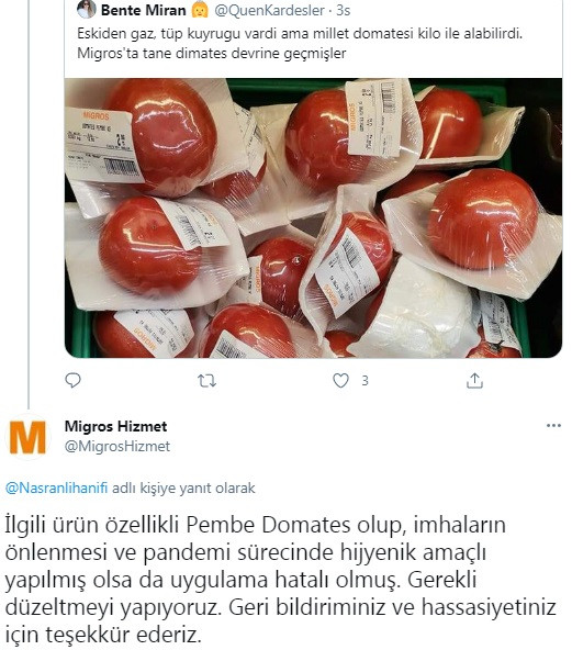 Gıda fiyatlarının uçmasının ardından domatesi tane ile satan Migros: Uygulama hatalı olmuş - Resim : 4