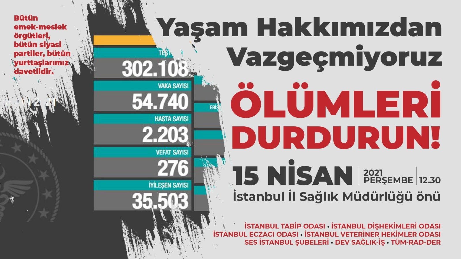 Sağlık emekçilerinden eylem çağrısı: 'Yaşam hakkımızdan vazgeçmiyoruz' - Resim : 1