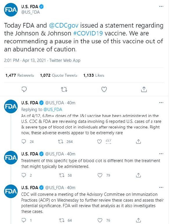 Amerika'da Johnson & Johnson aşısı için çağrı: 'Durdurun' - Resim : 1