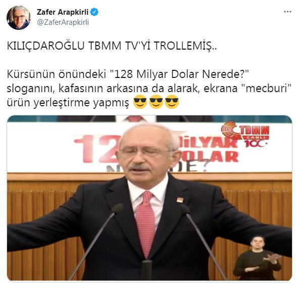 'Kemal Kılıçdaroğlu TBMM TV'yi trollemiş!' - Resim : 1