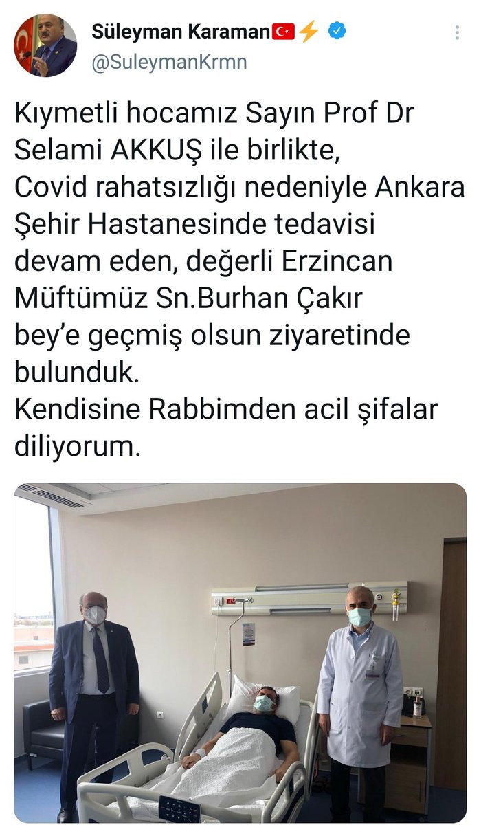 AKP'li vekilden koronavirüs hastası müftüye ziyaret! - Resim : 1