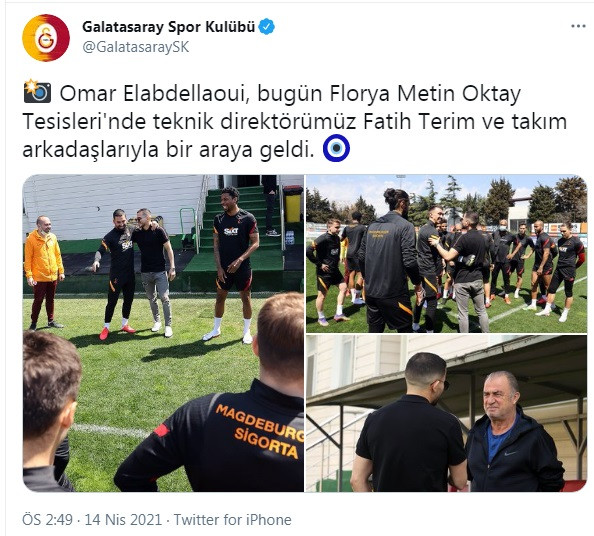 Galatasaray idmanına sürpriz ziyaretçi - Resim : 1