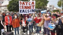Datçalılar, Erdoğan'ın talana açtığı Kargı Koyu için eylemdeydi: 'Datça cennet kalsın'