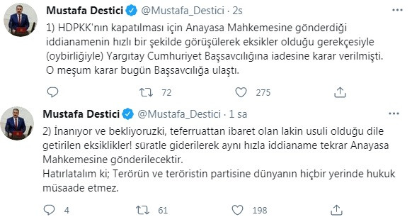 Mustafa Destici'den Anayasa Mahkemesi'ne HDP tepkisi - Resim : 2