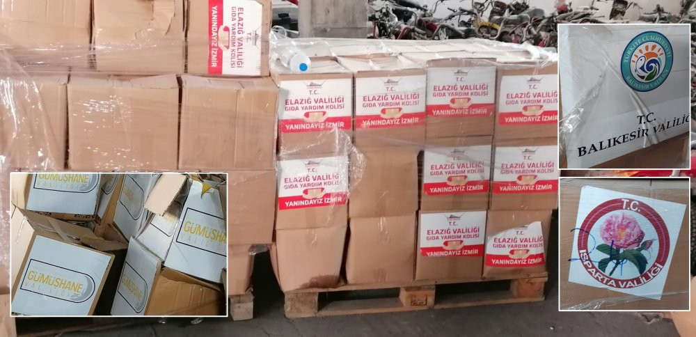 Bu kadarına da pes! İzmir'de AKP'li belediye deprem için gelen yardımları stoklayıp ramazan kolisi olarak dağıttı - Resim : 1