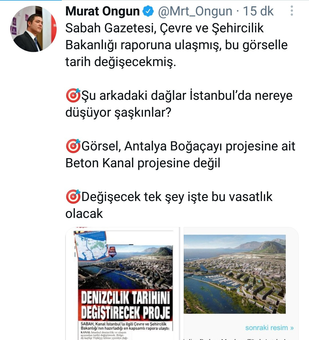 Sabah Gazetesi Kanal İstanbul diye, Boğaçayı projesinin fotoğrafını yayımladı - Resim : 3