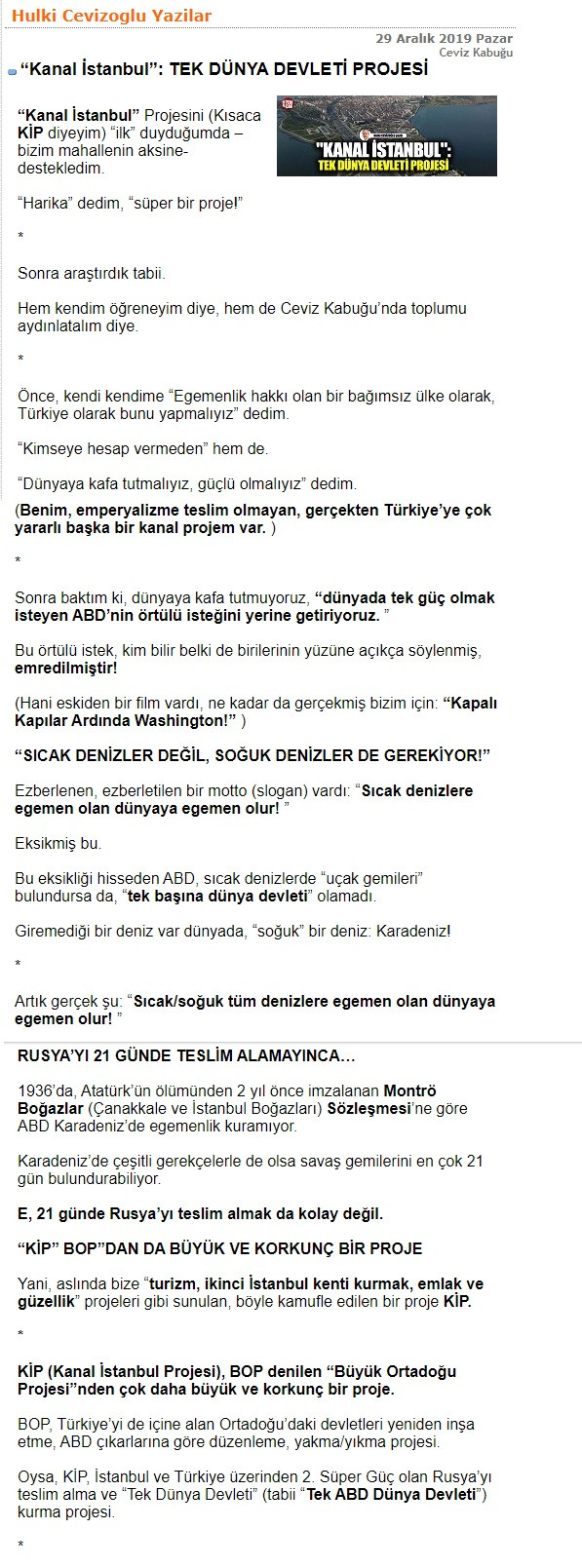 'Kanal İstanbul'a evet diyorum' diyen Hulki Cevizoğlu'nun apar topar sildiği Kanal İstanbul yazısı ortaya çıktı! - Resim : 3