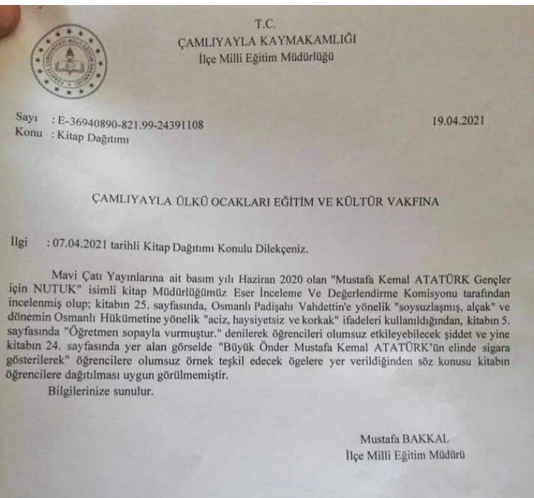 Milli Eğitim Müdürlüğü'nden skandal karar: Nutuk'un dağıtılması uygun görülmedi! - Resim : 1